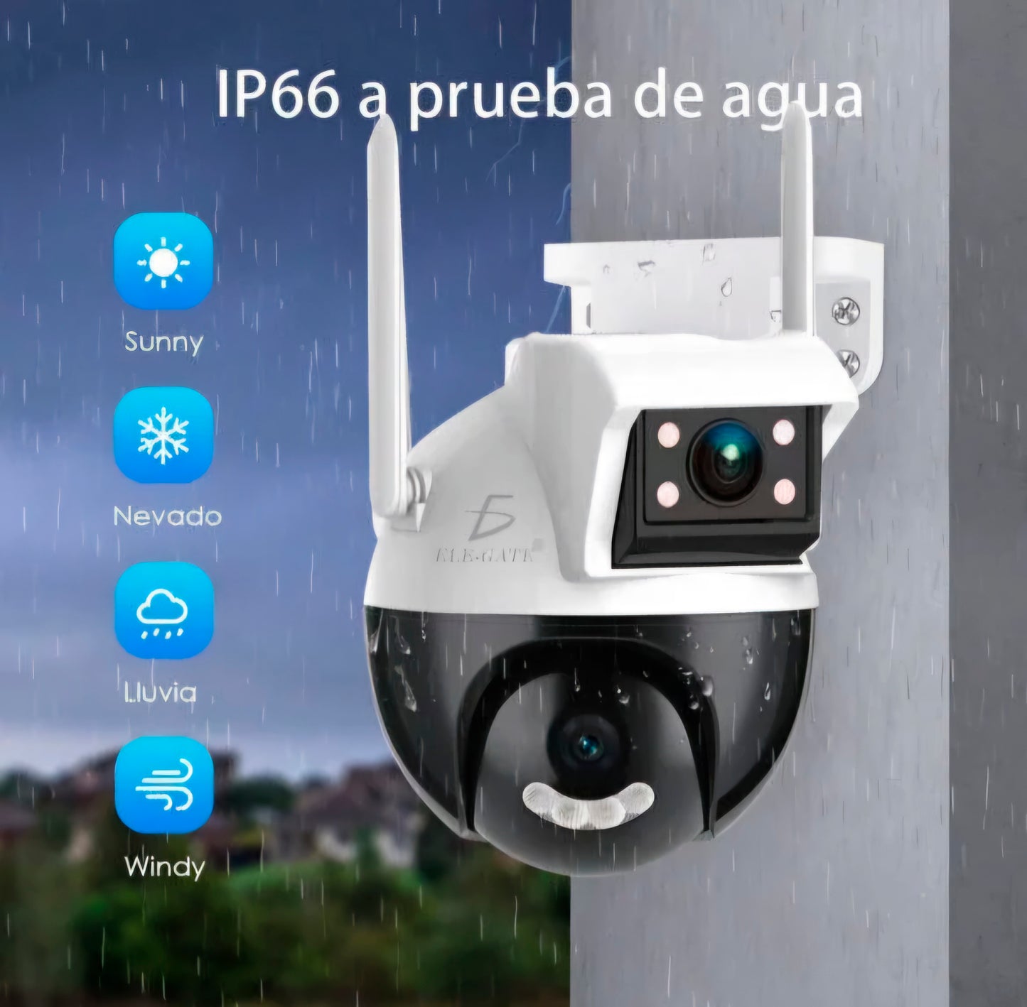 Cámara Seguridad Inalámbrica WiFi Bidire