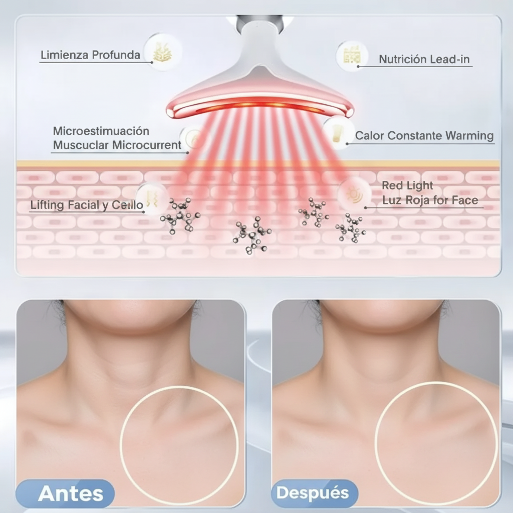Masajeador facial - diagrama en español